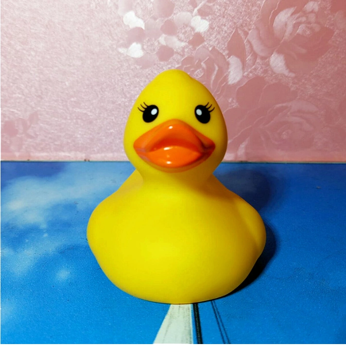 Enamel Little Yellow Duck Pinch Childrens Bathing Water Toys Sound Duck