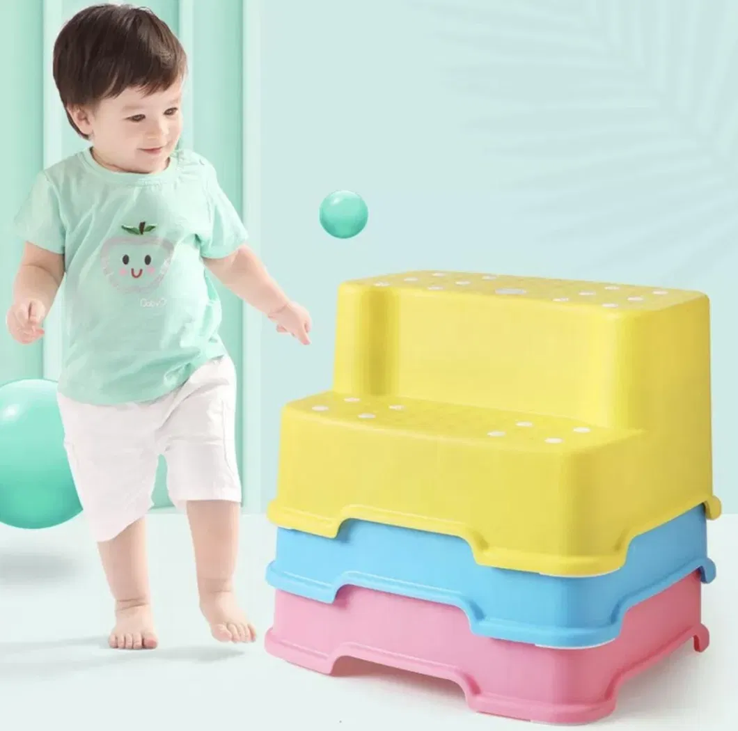 OEM Baby Two-up Height Plastic Step Stand Baby Ladder Kids Toilet Step Stool